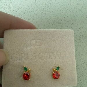 Peach Stud Earrings